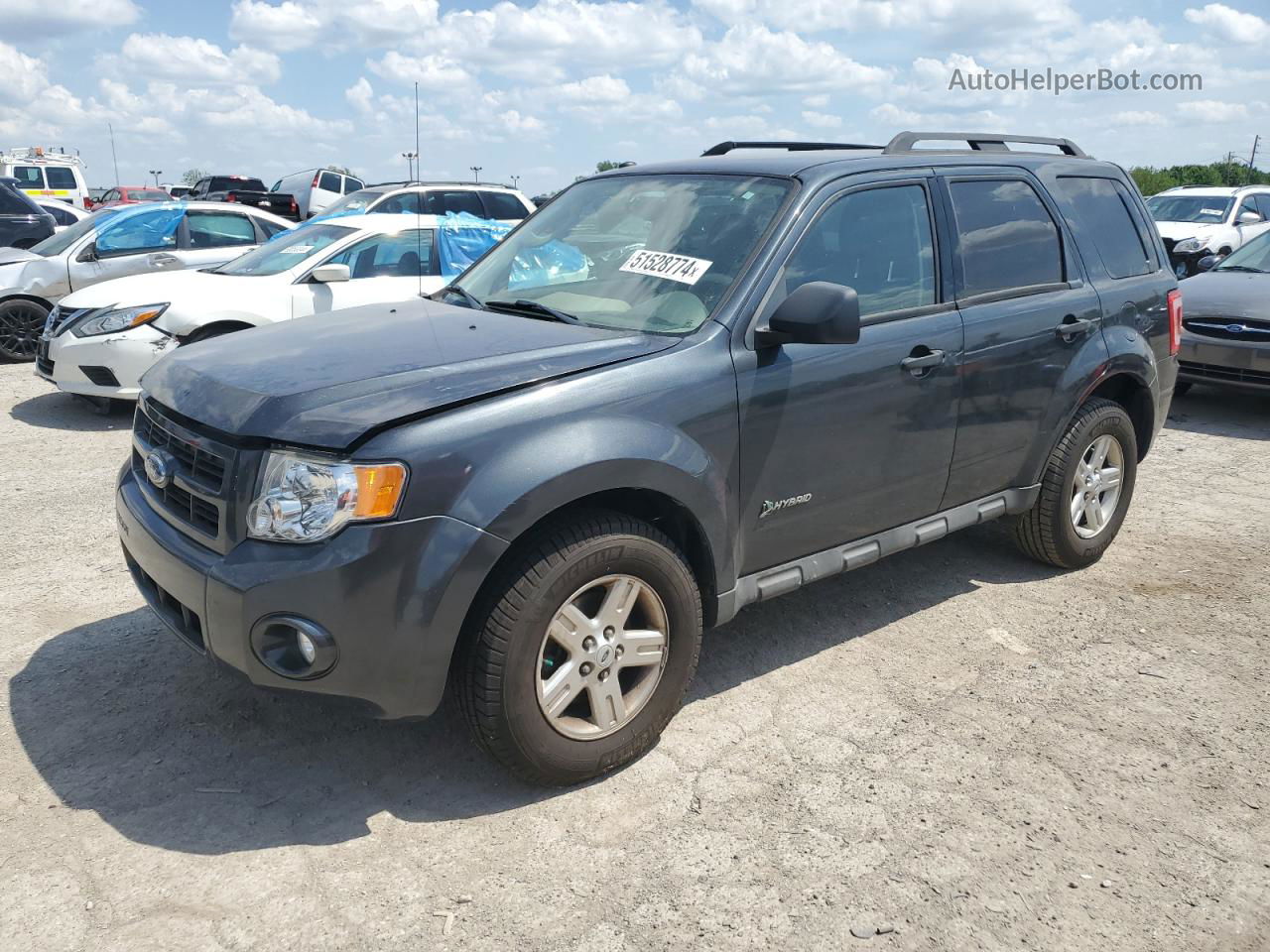 2009 Ford Escape Hybrid Charcoal vin: 1FMCU49359KC39935