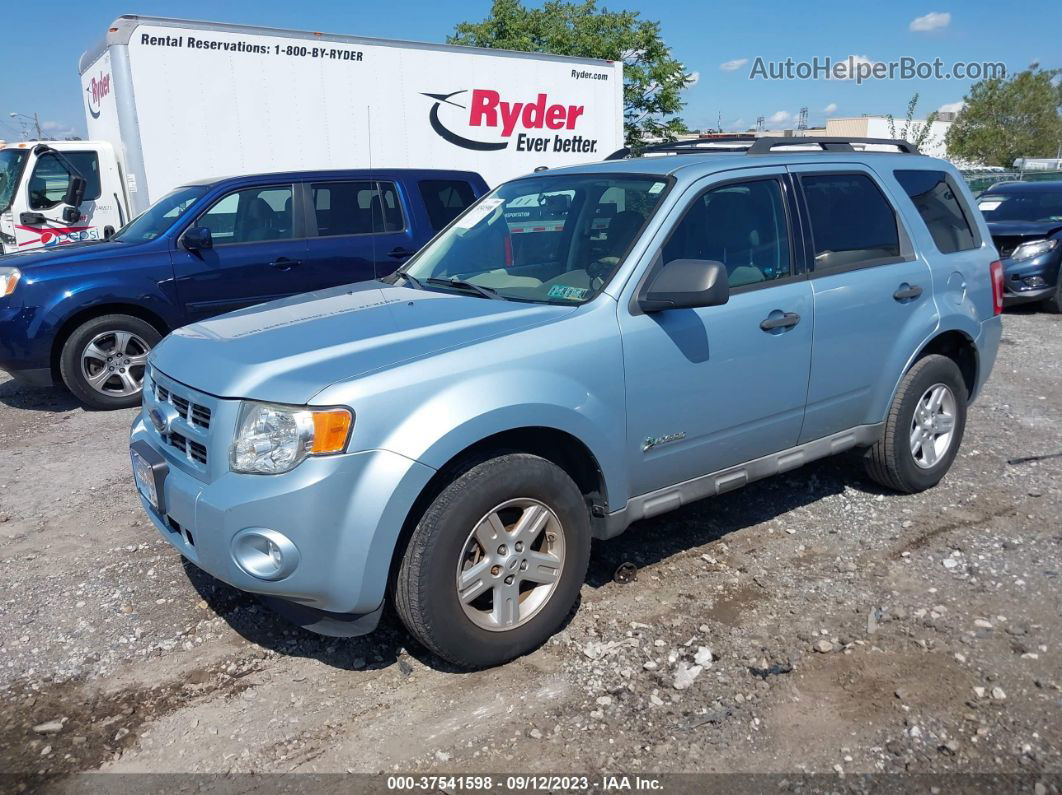 2009 Ford Escape Hybrid Светло-синий vin: 1FMCU49369KB02342