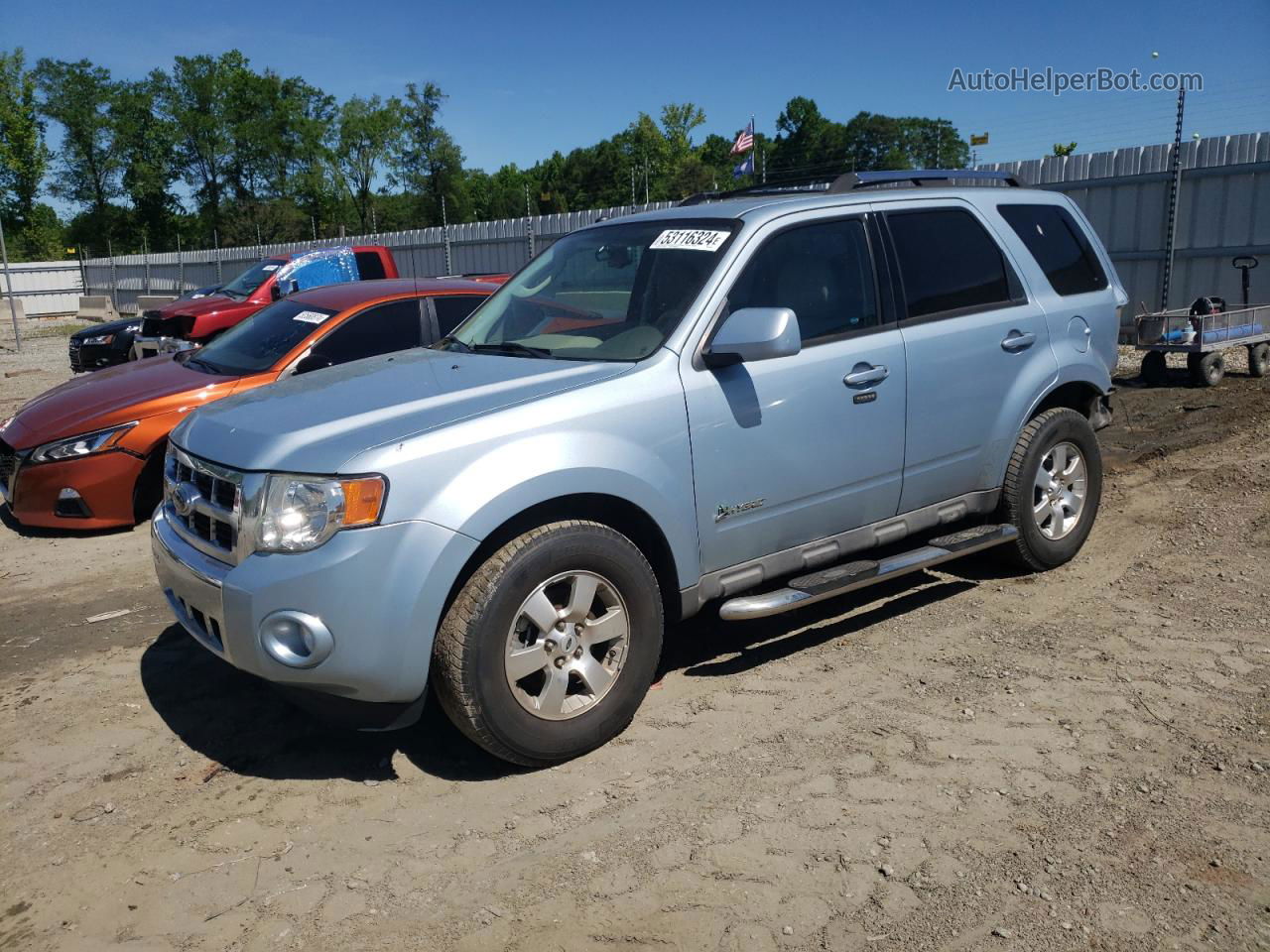 2009 Ford Escape Hybrid Blue vin: 1FMCU49369KB25605