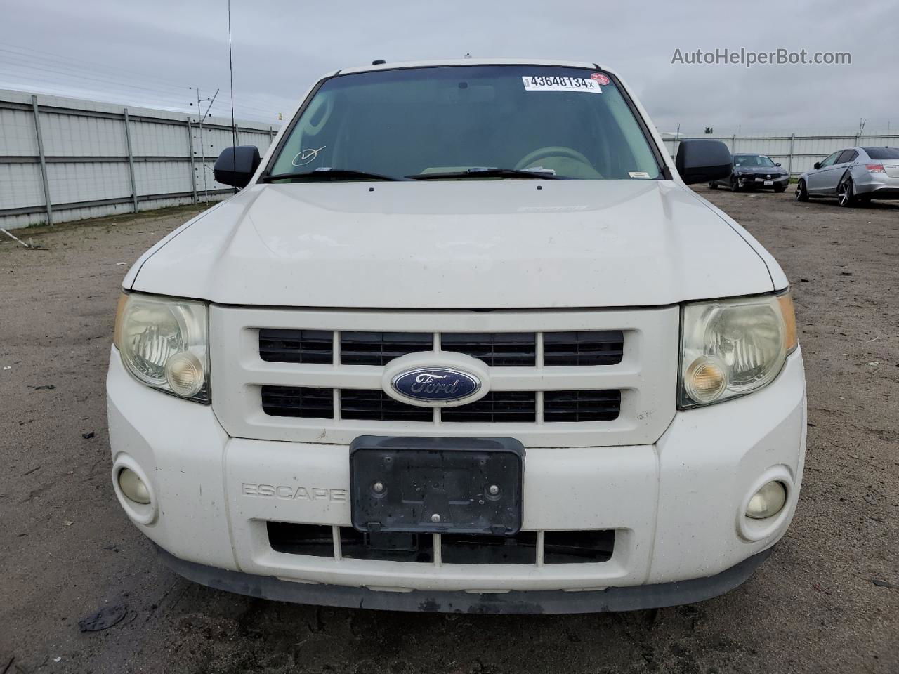 2009 Ford Escape Hybrid Белый vin: 1FMCU49389KA42788