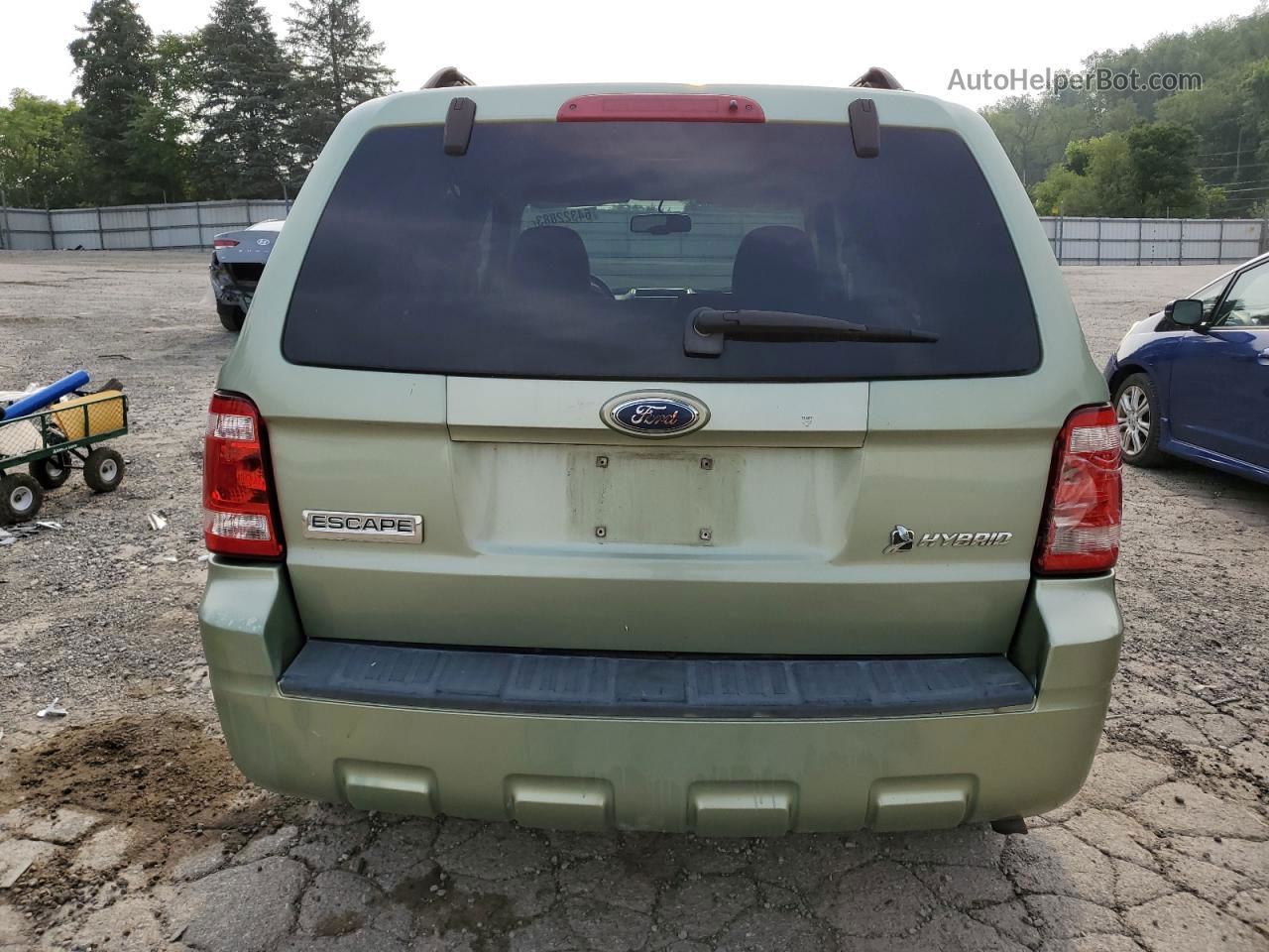 2009 Ford Escape Hybrid Green vin: 1FMCU49389KA49370