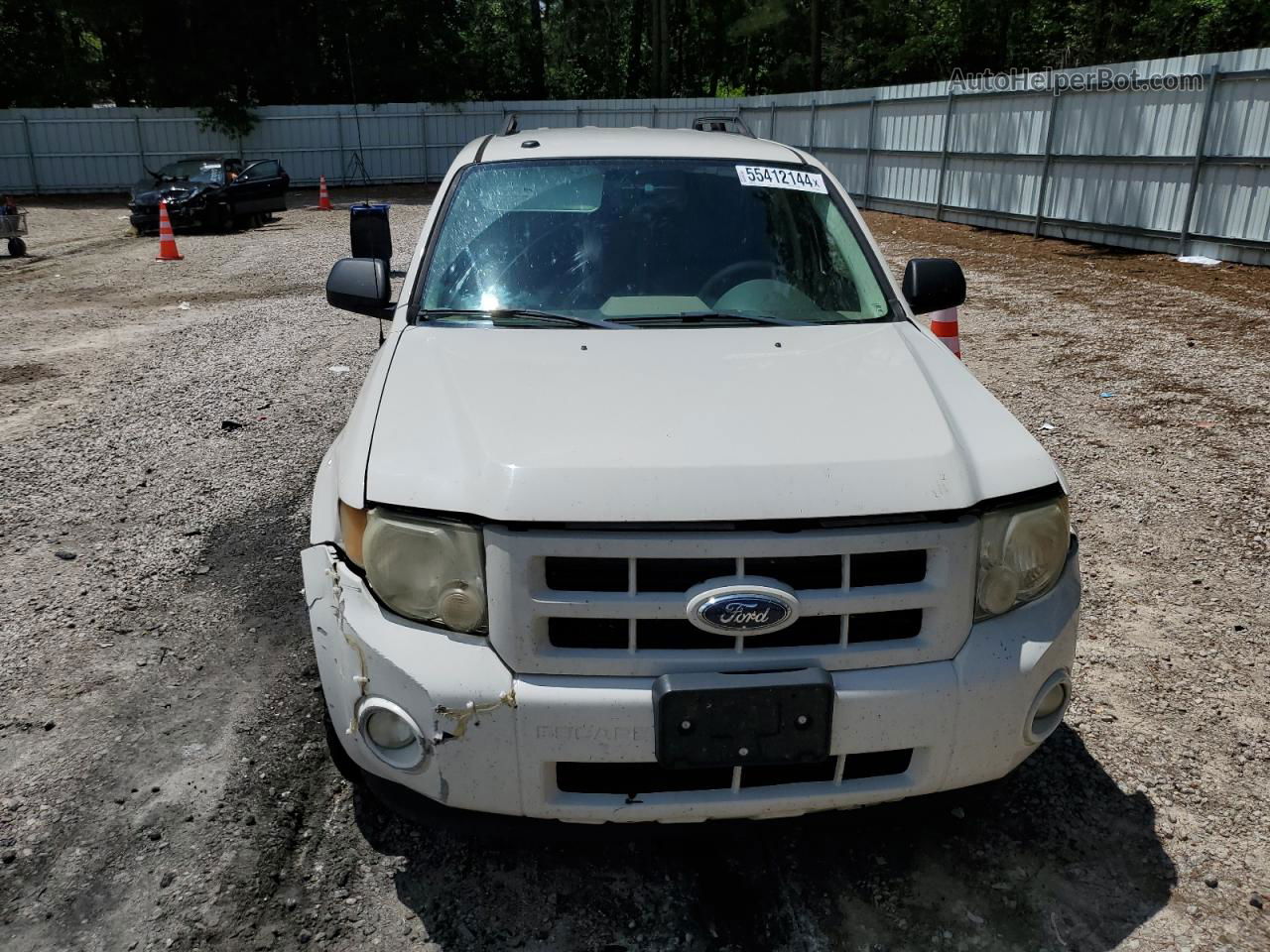 2009 Ford Escape Hybrid White vin: 1FMCU49389KC56289