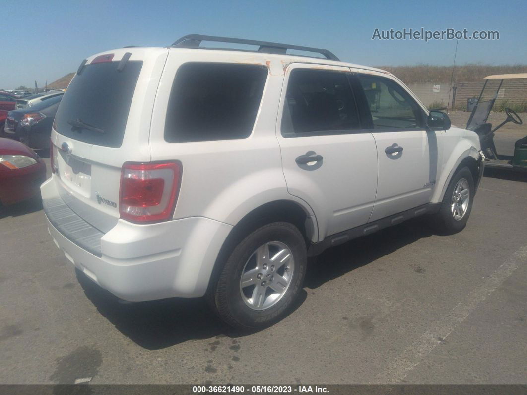 2009 Ford Escape Hybrid Белый vin: 1FMCU49399KA28513