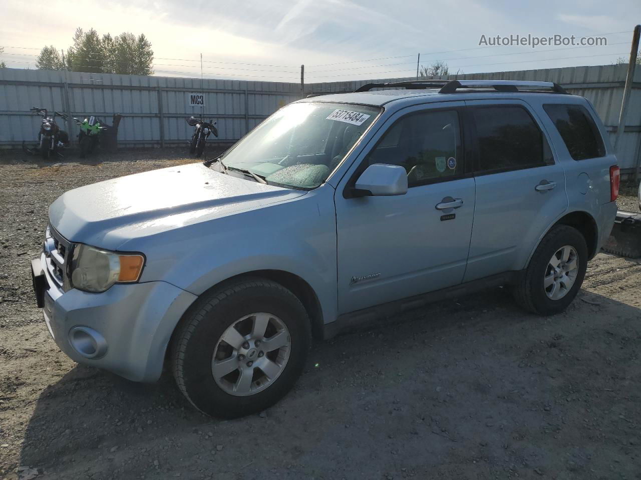 2009 Ford Escape Hybrid Синий vin: 1FMCU493X9KA14717