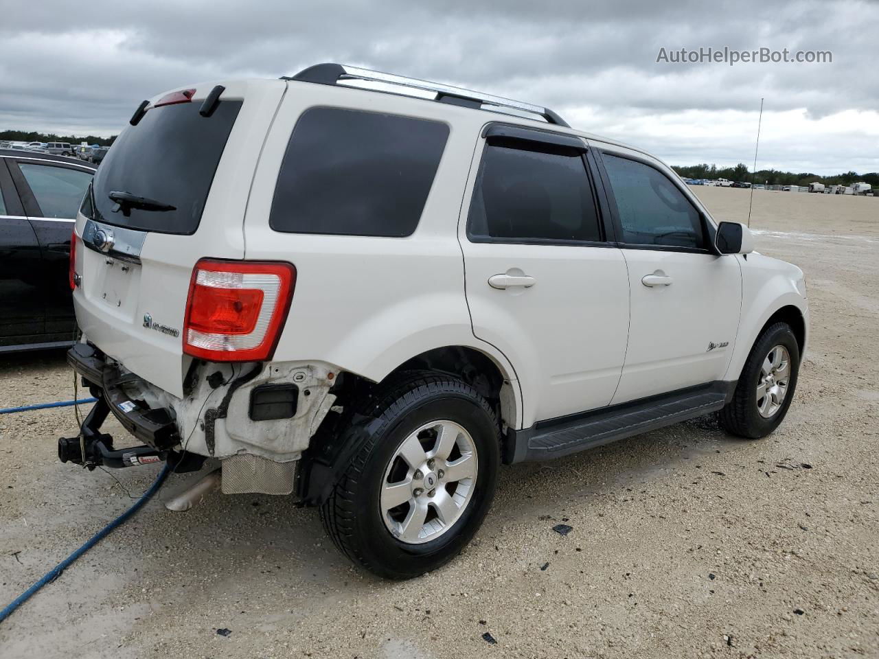 2009 Ford Escape Hybrid White vin: 1FMCU493X9KC13492