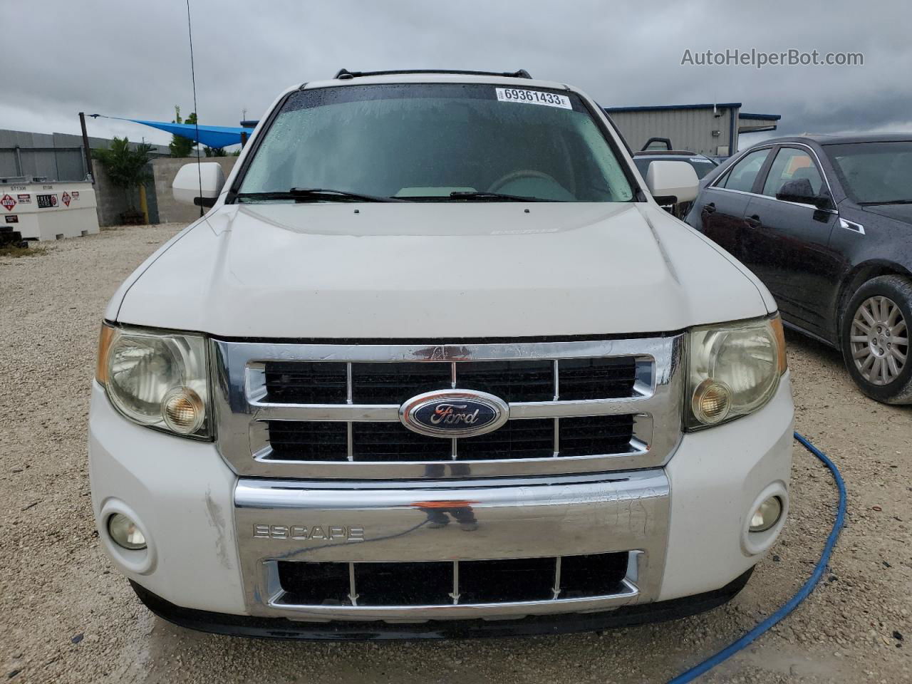 2009 Ford Escape Hybrid White vin: 1FMCU493X9KC13492