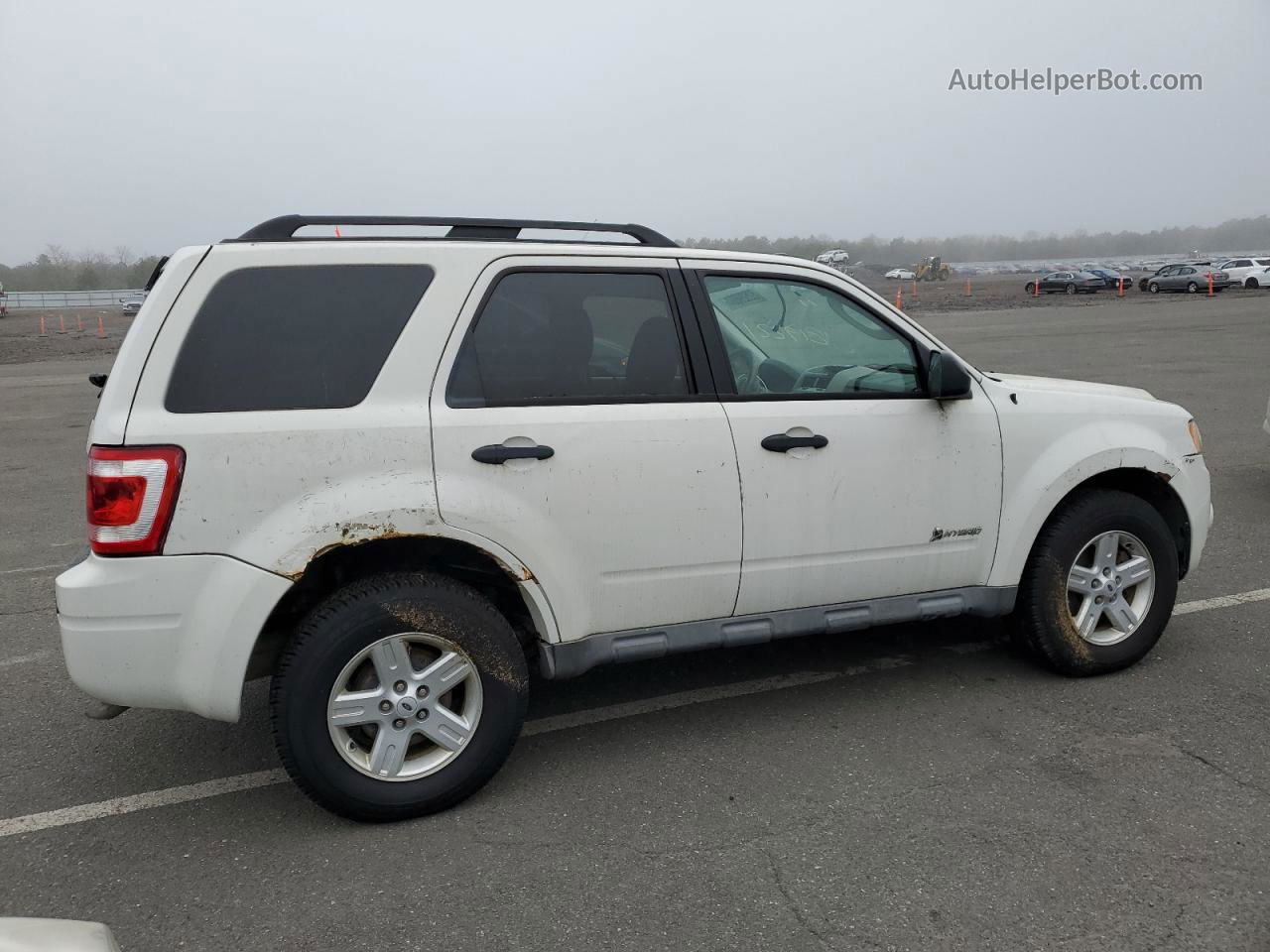 2009 Ford Escape Hybrid White vin: 1FMCU59319KC19221