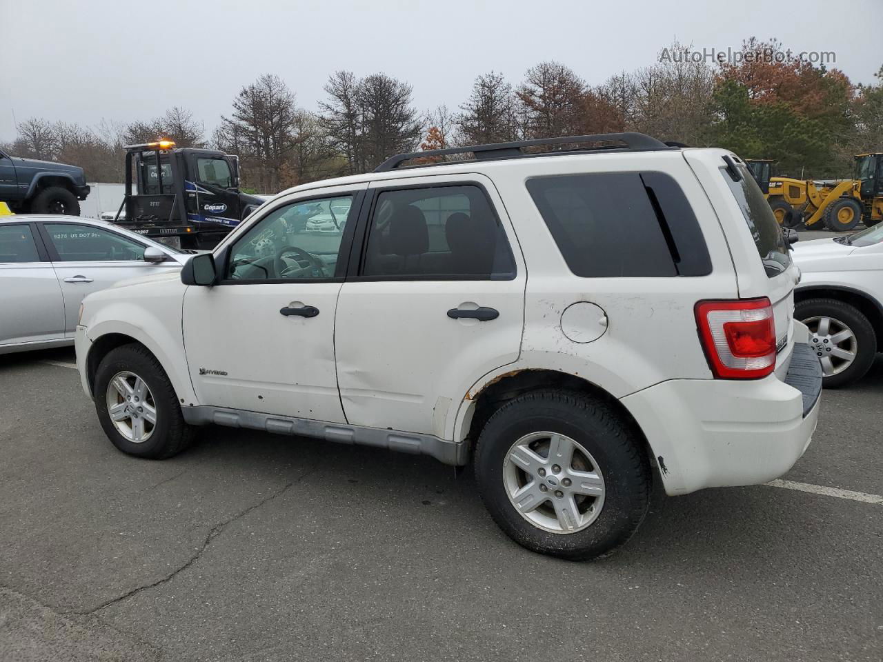 2009 Ford Escape Hybrid White vin: 1FMCU59319KC19221