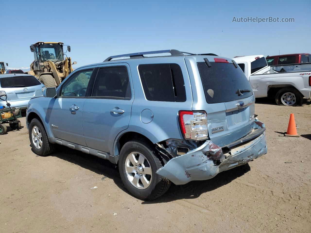 2009 Ford Escape Hybrid Синий vin: 1FMCU59329KC14268