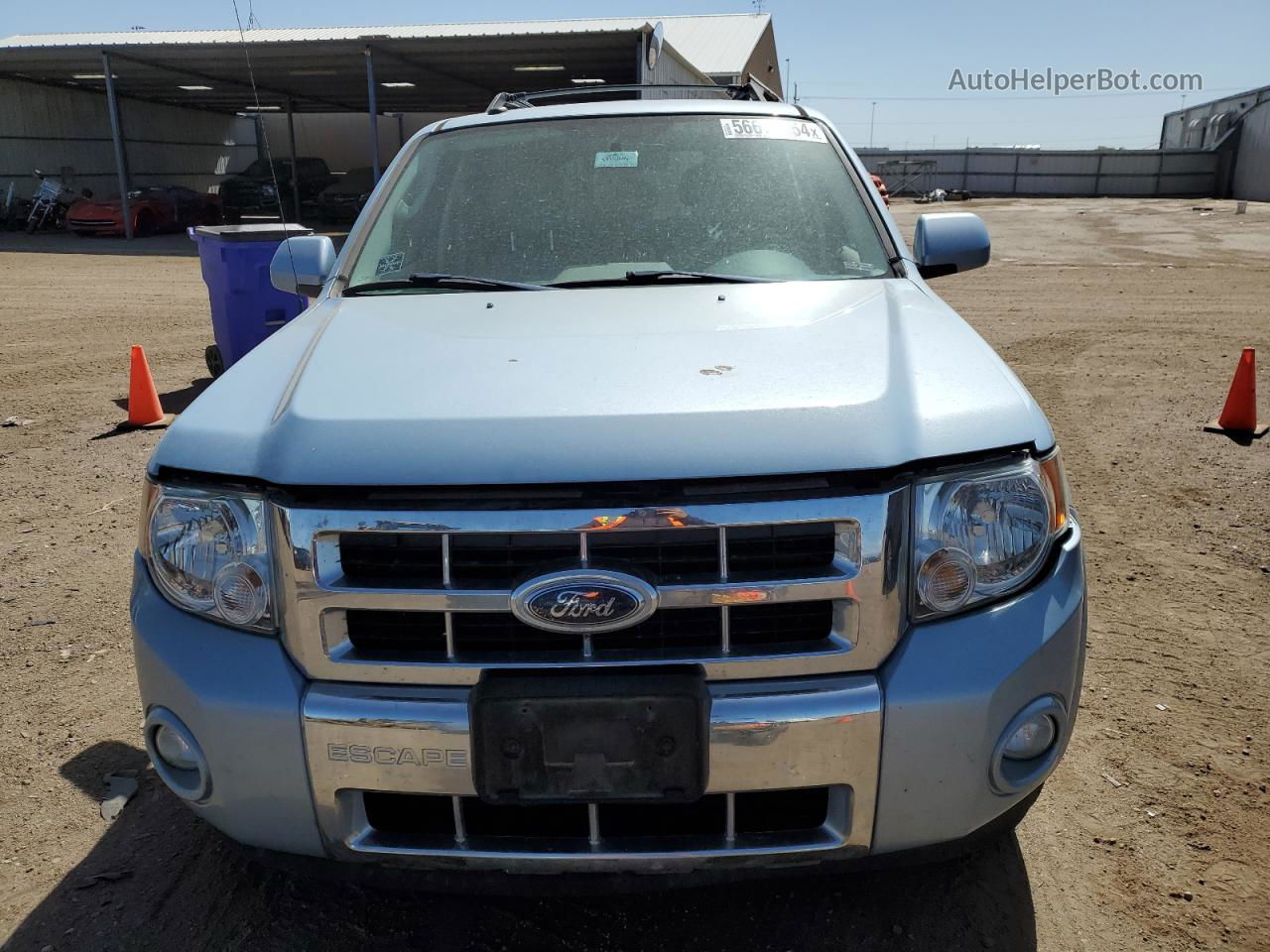 2009 Ford Escape Hybrid Синий vin: 1FMCU59329KC14268