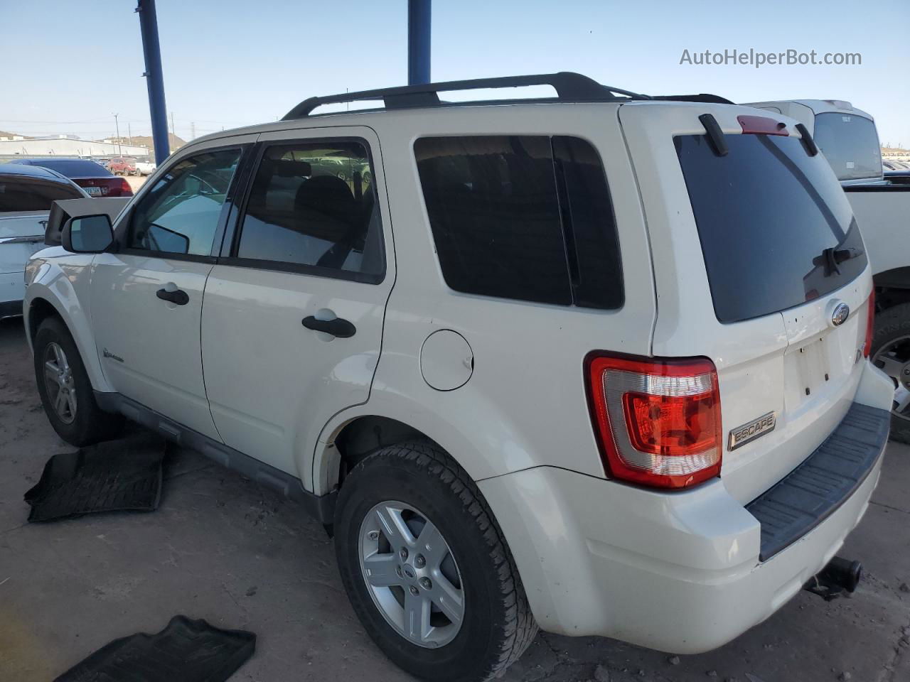 2009 Ford Escape Hybrid White vin: 1FMCU59339KB61256