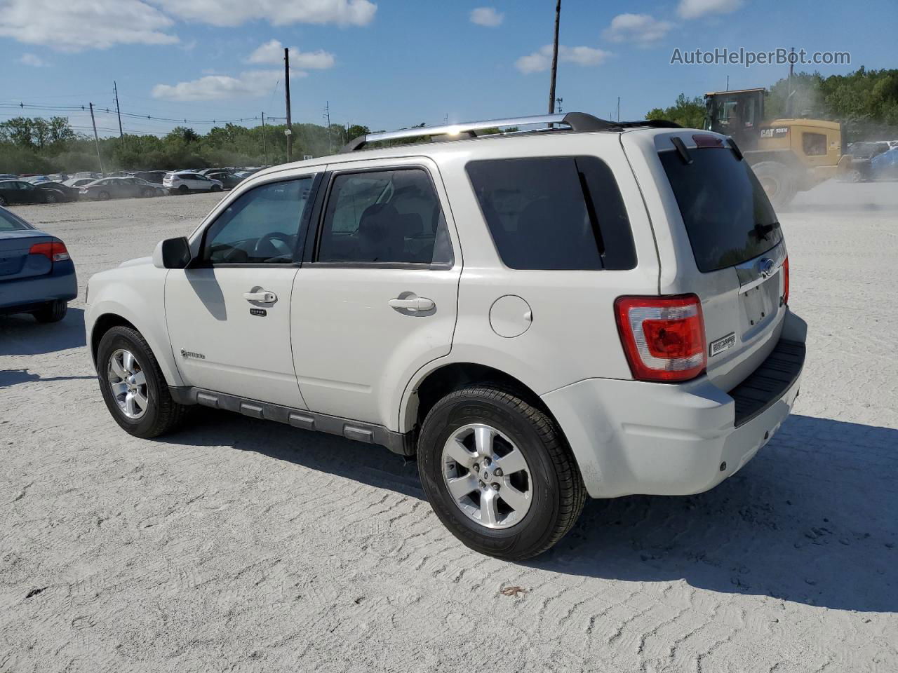 2009 Ford Escape Hybrid Белый vin: 1FMCU59349KB09490