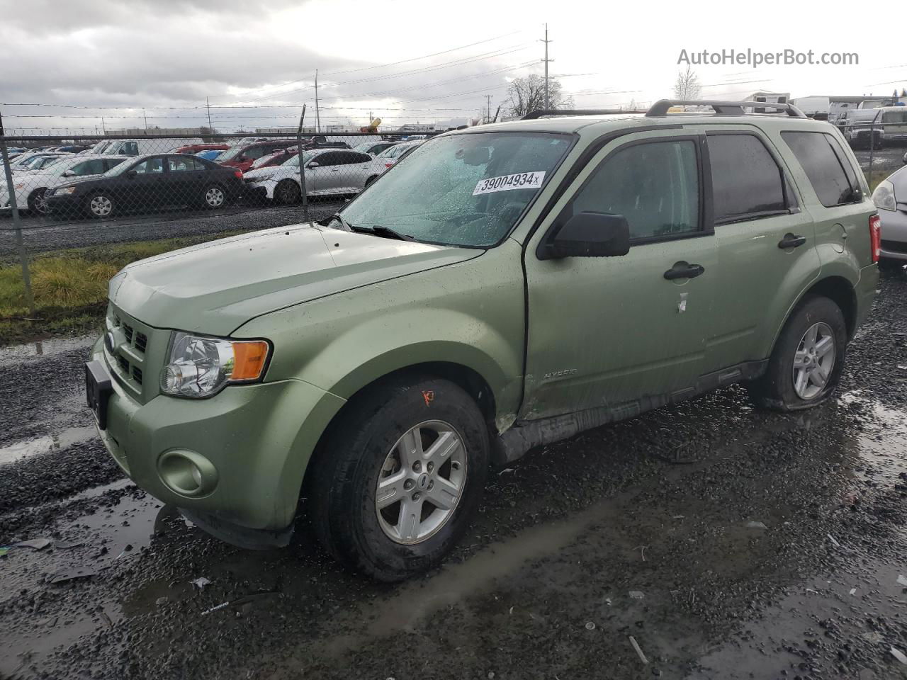 2009 Ford Escape Hybrid Зеленый vin: 1FMCU59369KB20149