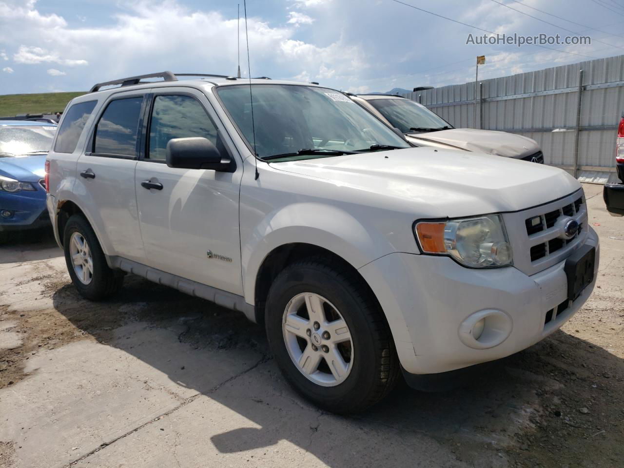 2009 Ford Escape Hybrid Белый vin: 1FMCU59379KC20146