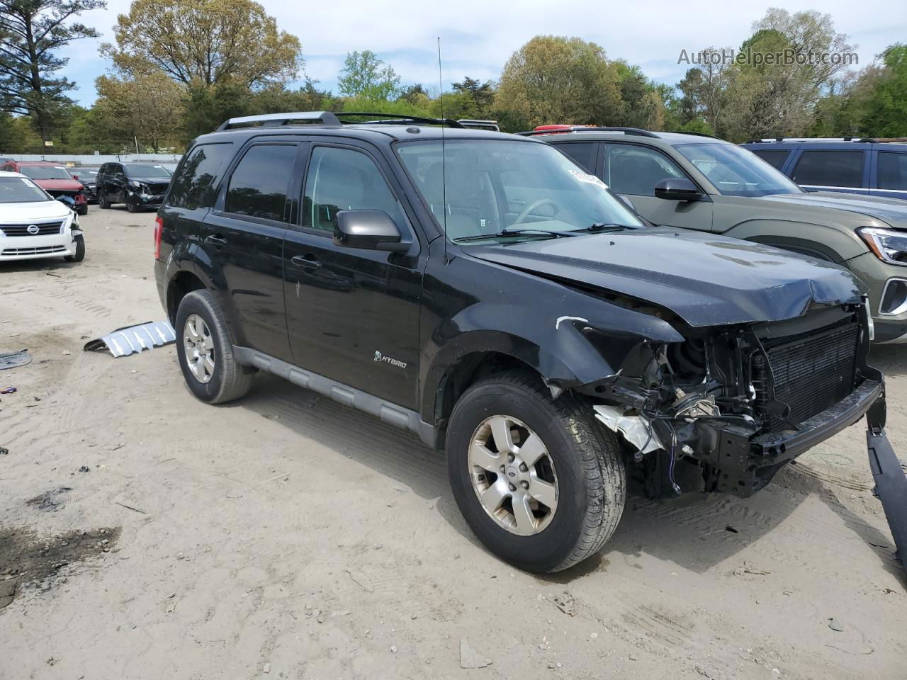 2009 Ford Escape Hybrid Black vin: 1FMCU59399KB47927