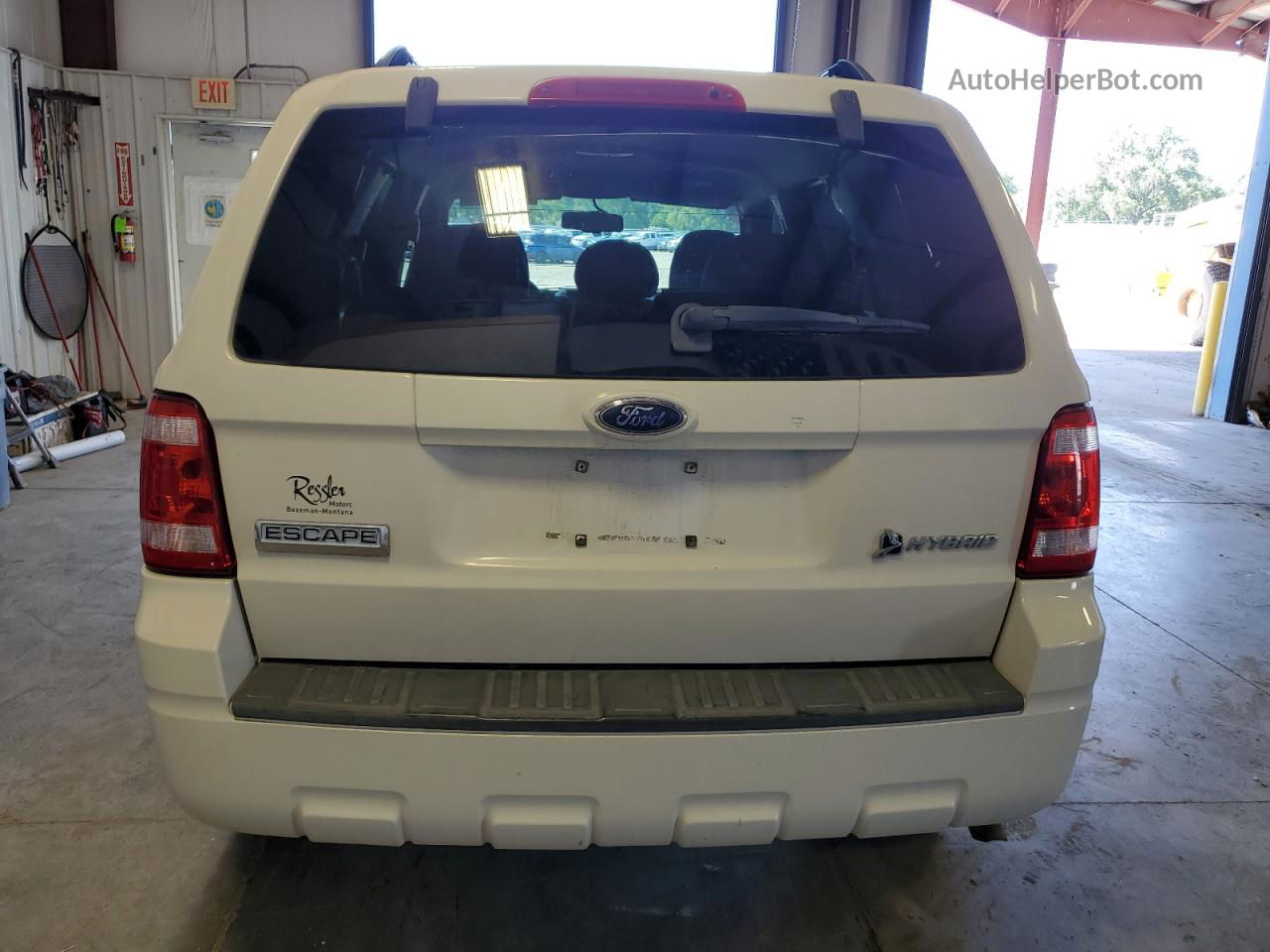 2009 Ford Escape Hybrid White vin: 1FMCU59399KB62430