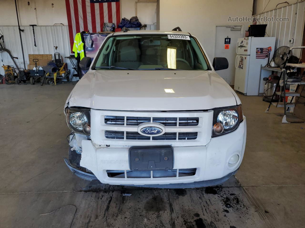 2009 Ford Escape Hybrid White vin: 1FMCU59399KB62430