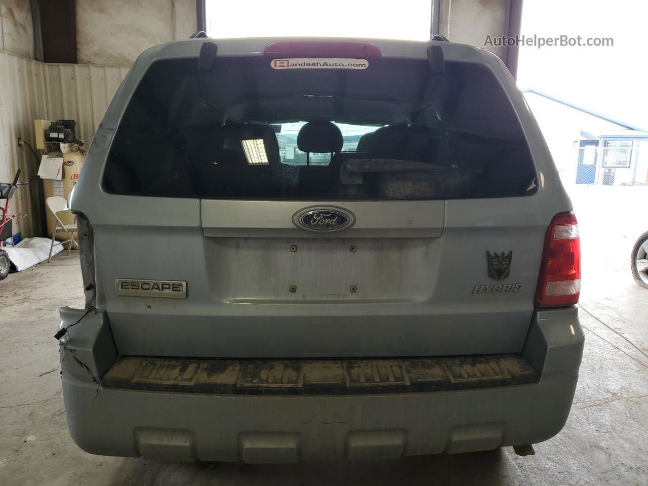 2009 Ford Escape Hybrid Синий vin: 1FMCU593X9KA49604