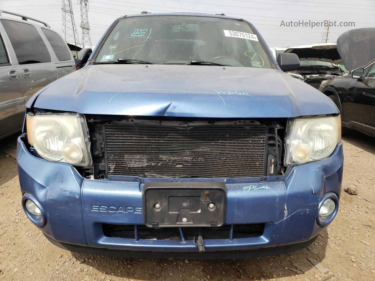 2009 Ford Escape Xlt Blue vin: 1FMCU93G19KB79175