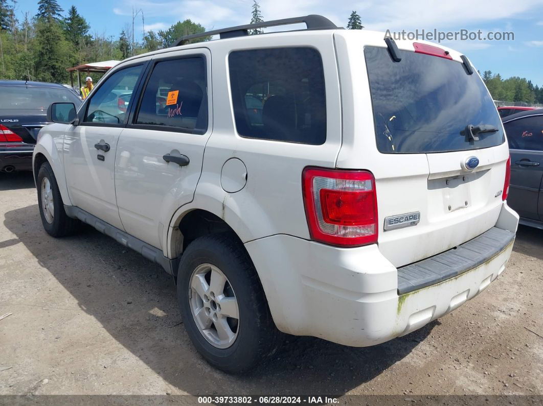 2009 Ford Escape Xlt White vin: 1FMCU93G19KC46115