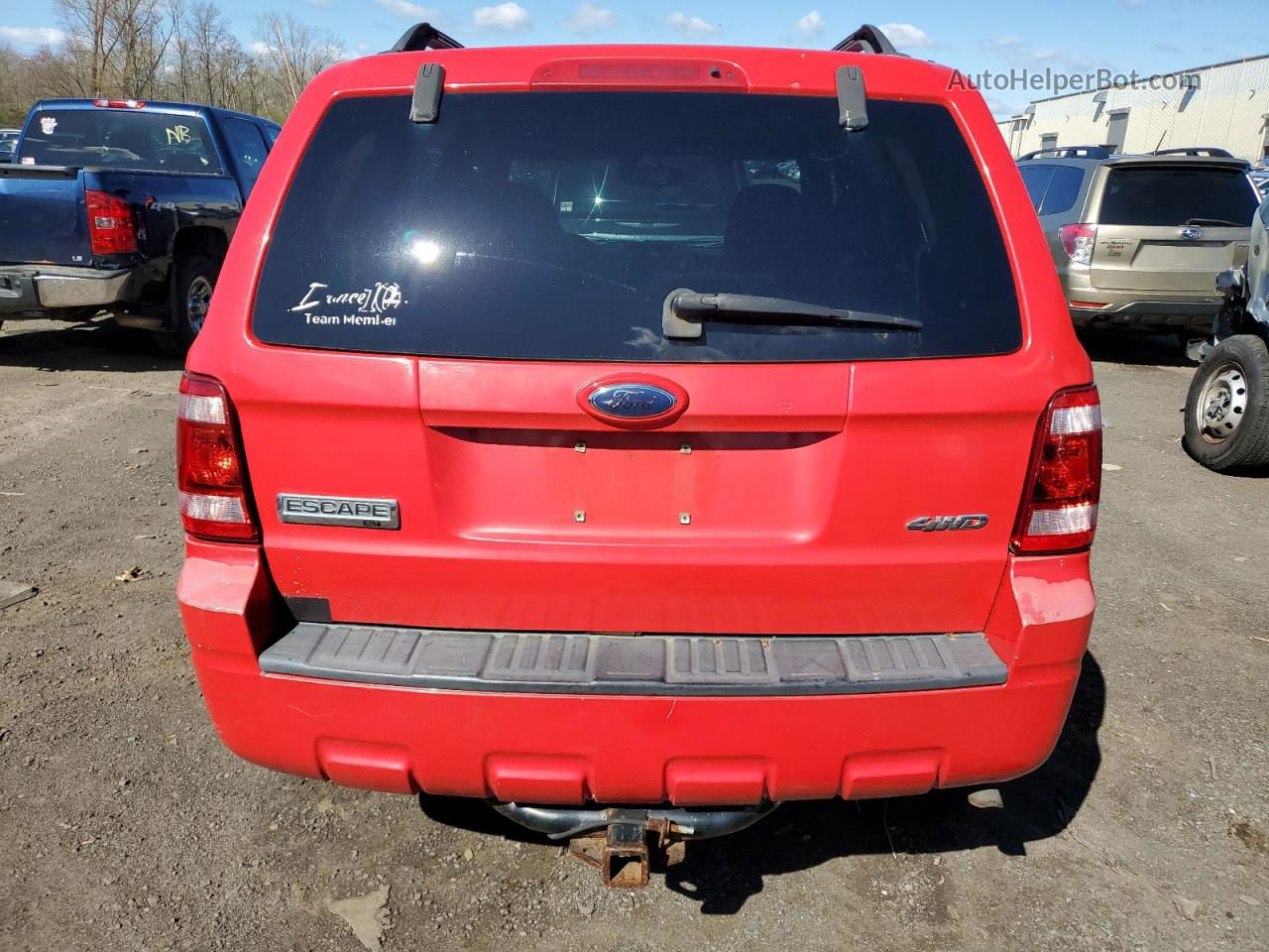 2009 Ford Escape Xlt Red vin: 1FMCU93G29KB01391