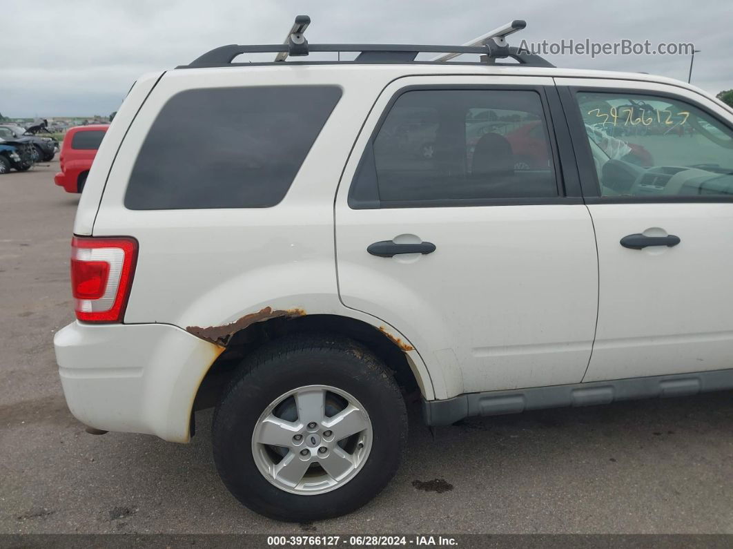 2009 Ford Escape Xlt White vin: 1FMCU93G59KC21167