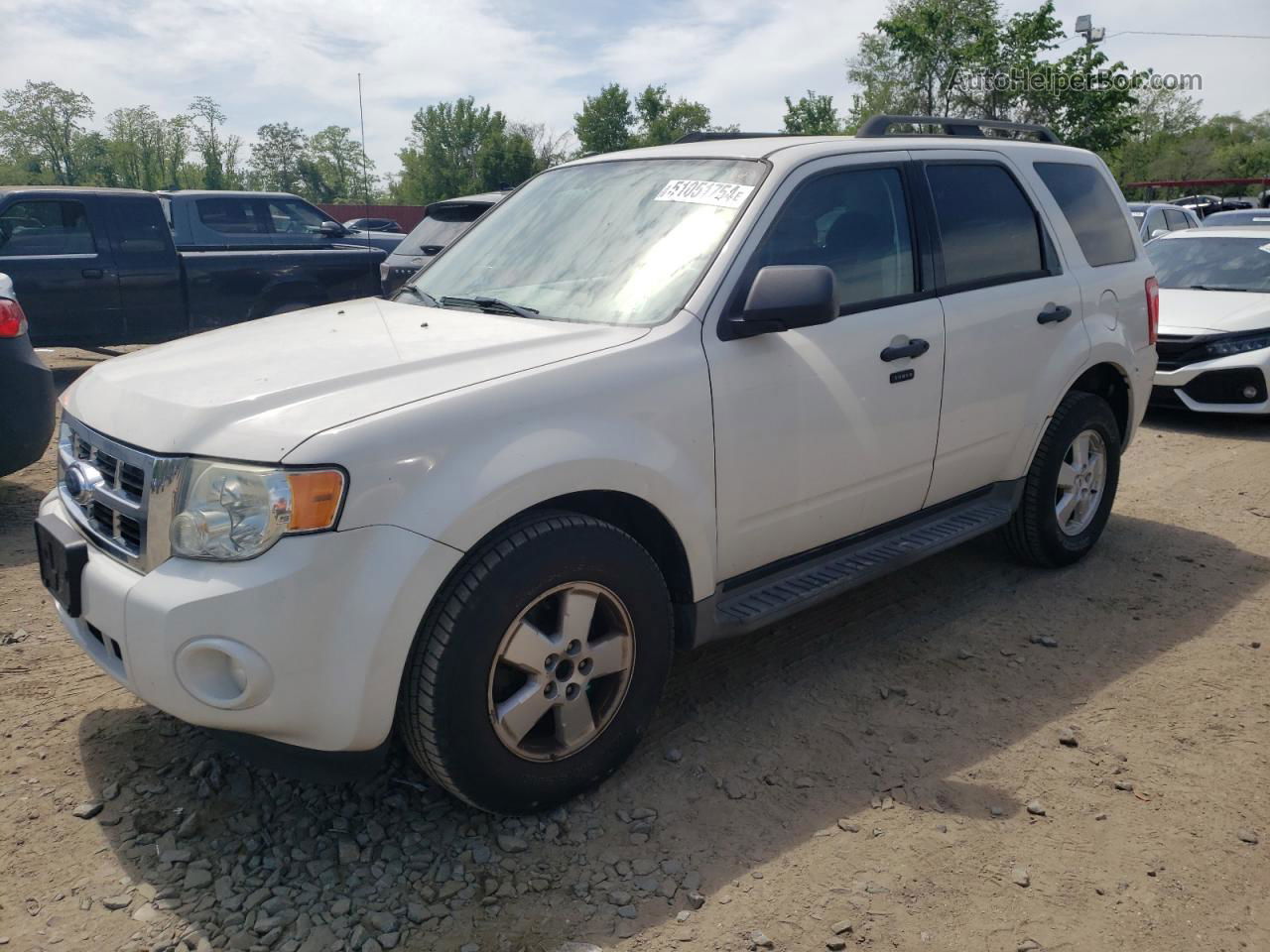 2009 Ford Escape Xlt White vin: 1FMCU93G79KC67955