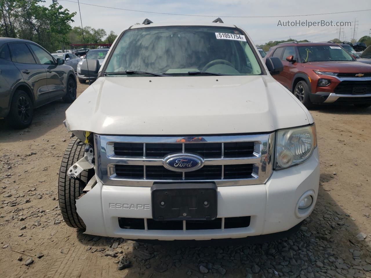 2009 Ford Escape Xlt White vin: 1FMCU93G79KC67955