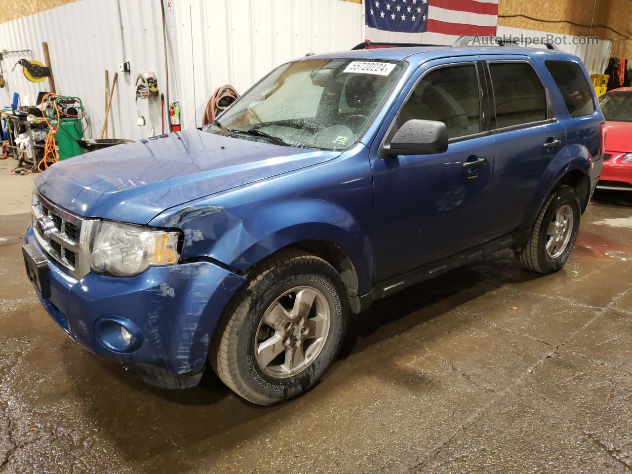 2009 Ford Escape Xlt Blue vin: 1FMCU93G89KA53816