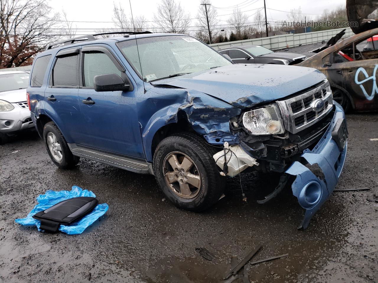 2009 Ford Escape Xlt Blue vin: 1FMCU93GX9KC80683