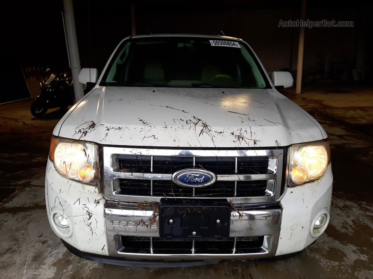 2009 Ford Escape Limited White vin: 1FMCU94759KC68665