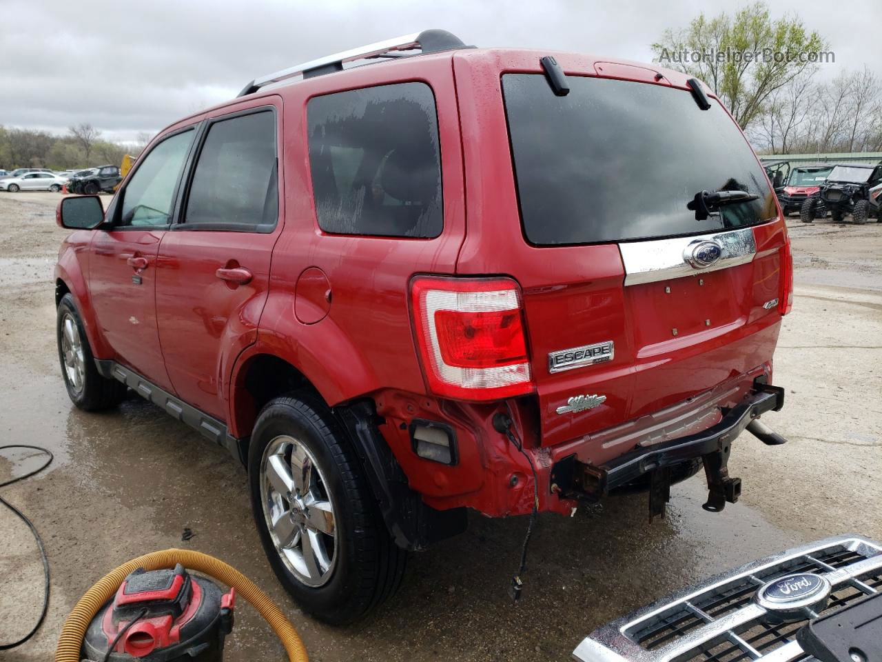 2009 Ford Escape Limited Red vin: 1FMCU94G19KB87601