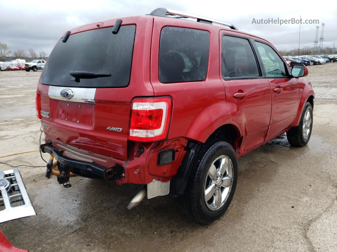 2009 Ford Escape Limited Red vin: 1FMCU94G19KB87601