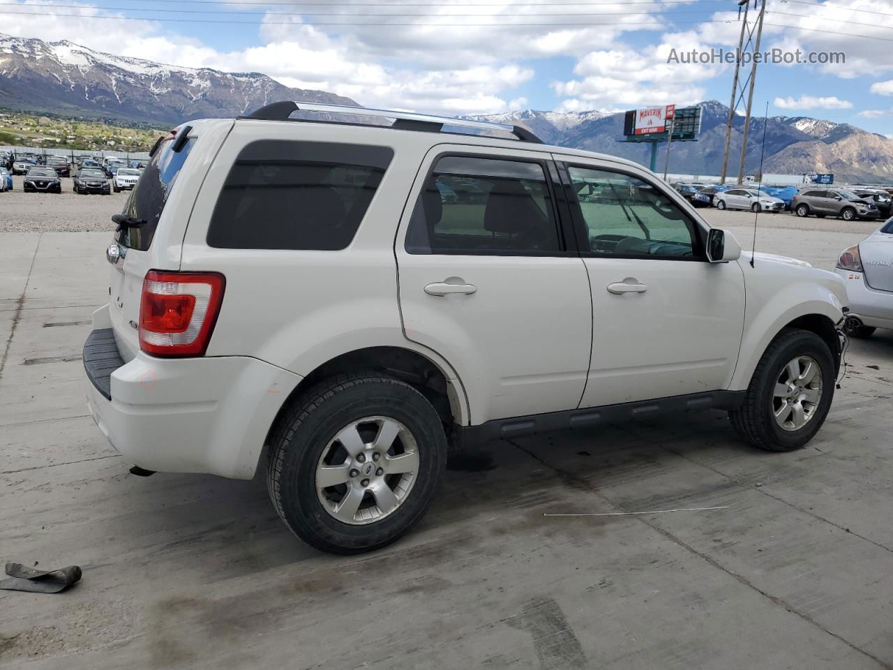 2009 Ford Escape Limited White vin: 1FMCU94G29KA19224