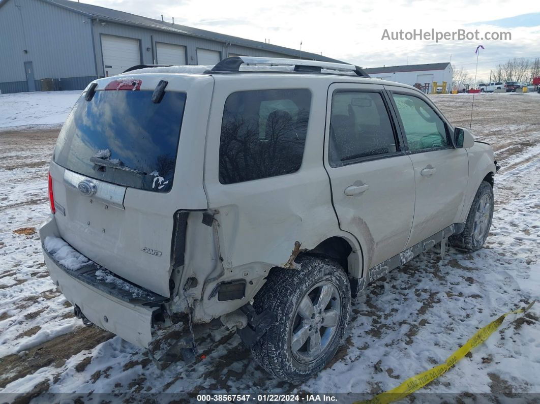 2009 Ford Escape Limited White vin: 1FMCU94G29KA59271