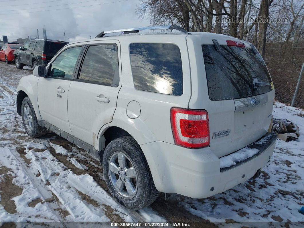 2009 Ford Escape Limited White vin: 1FMCU94G29KA59271