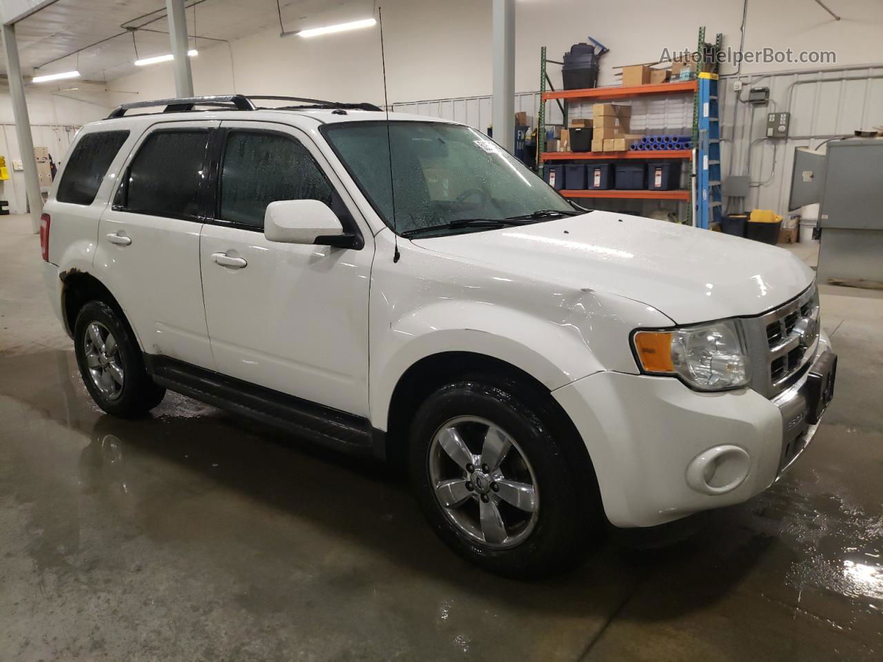 2009 Ford Escape Limited White vin: 1FMCU94G59KD13829