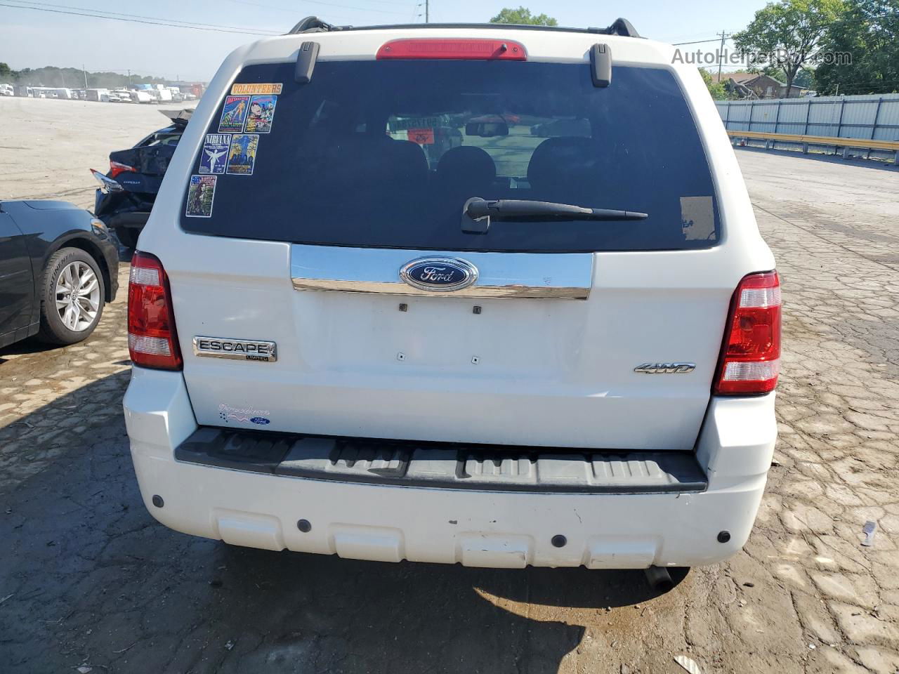 2009 Ford Escape Limited White vin: 1FMCU94G69KA21929