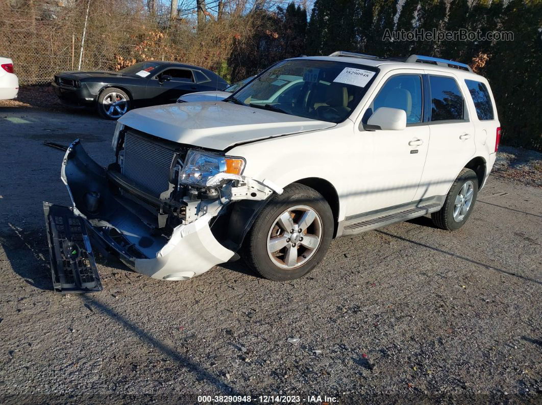 2009 Ford Escape Limited White vin: 1FMCU94G69KB71247