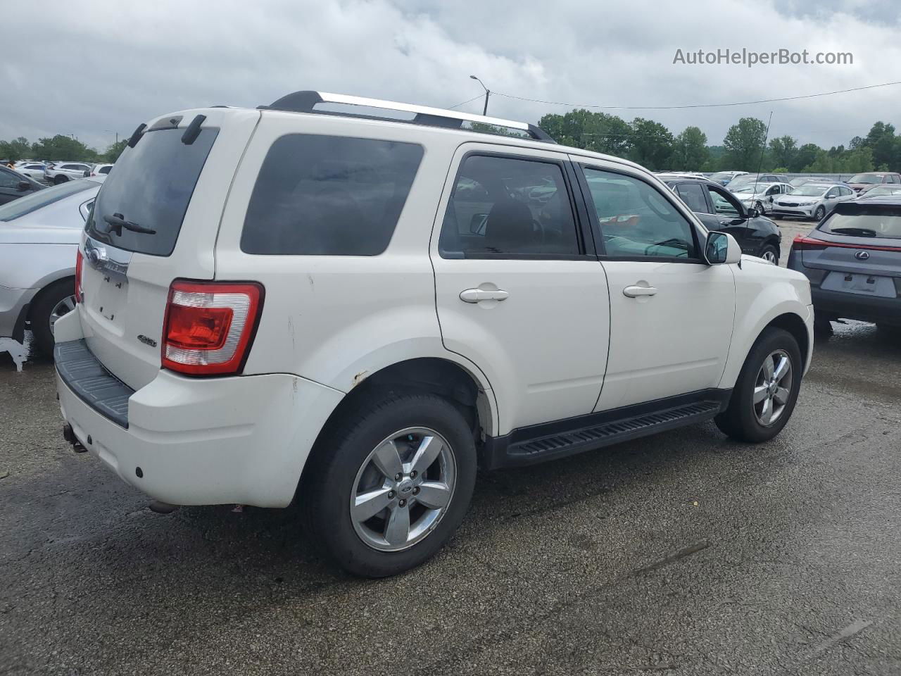 2009 Ford Escape Limited White vin: 1FMCU94G69KD07649