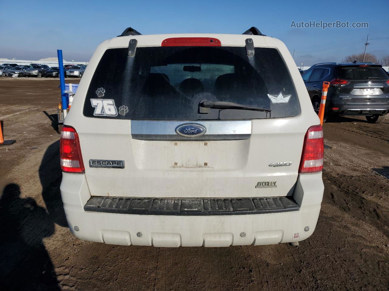 2009 Ford Escape Limited White vin: 1FMCU94G99KB02391