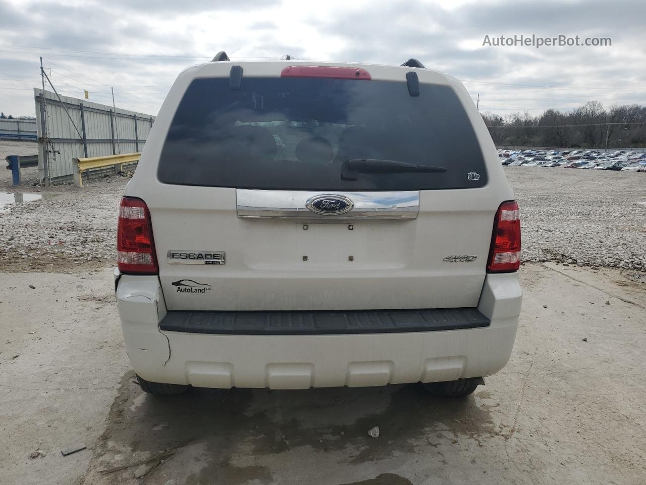 2009 Ford Escape Limited White vin: 1FMCU94GX9KC56589