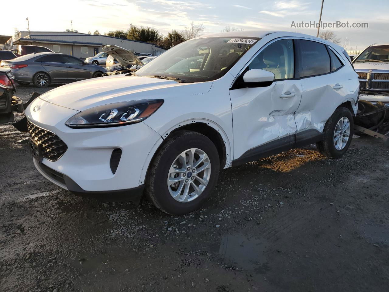 2021 Ford Escape Se White vin: 1FMCU9BZ0MUB03222