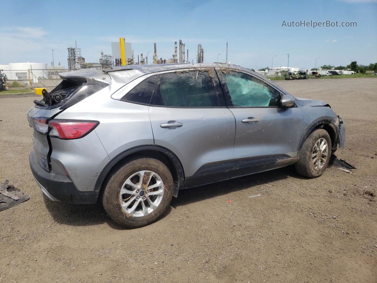 2021 Ford Escape Se Gray vin: 1FMCU9BZ3MUA44053