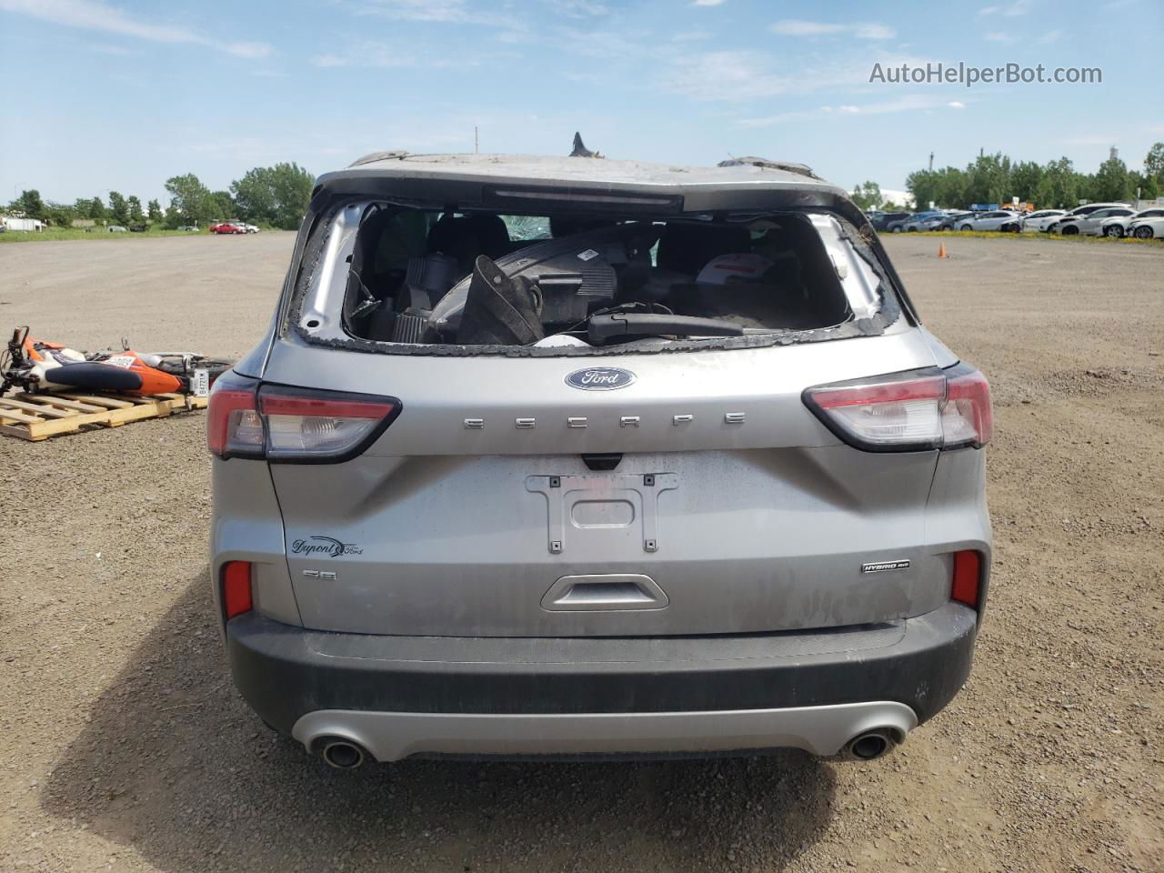 2021 Ford Escape Se Gray vin: 1FMCU9BZ3MUA44053