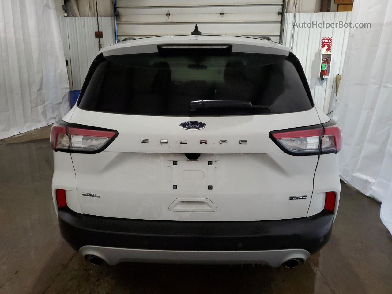 2021 Ford Escape Sel White vin: 1FMCU9CZ5MUA73892