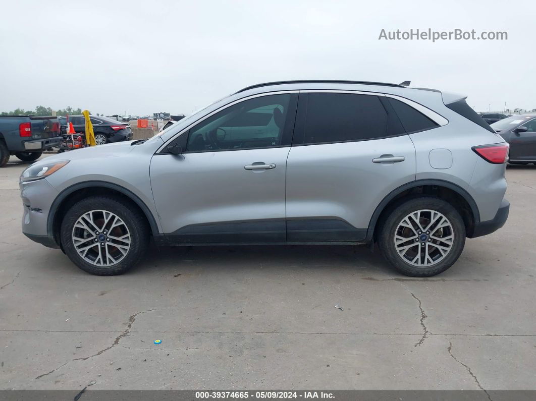 2021 Ford Escape Sel Hybrid Gray vin: 1FMCU9CZ8MUA52017