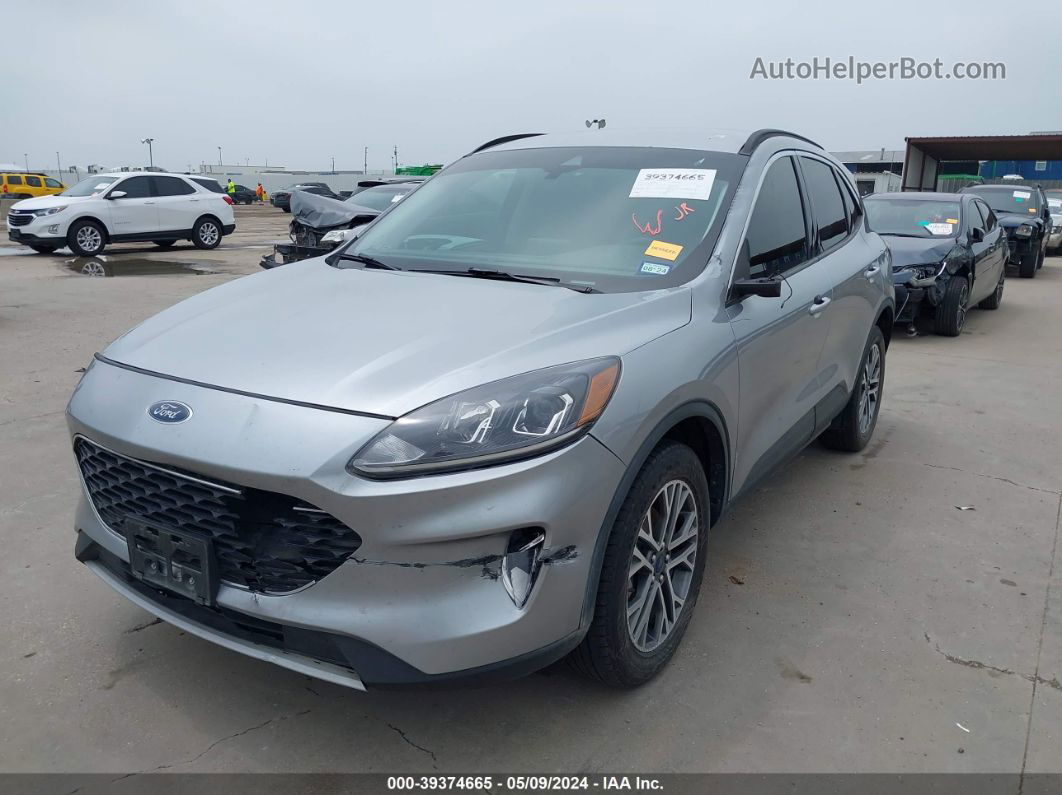 2021 Ford Escape Sel Hybrid Gray vin: 1FMCU9CZ8MUA52017