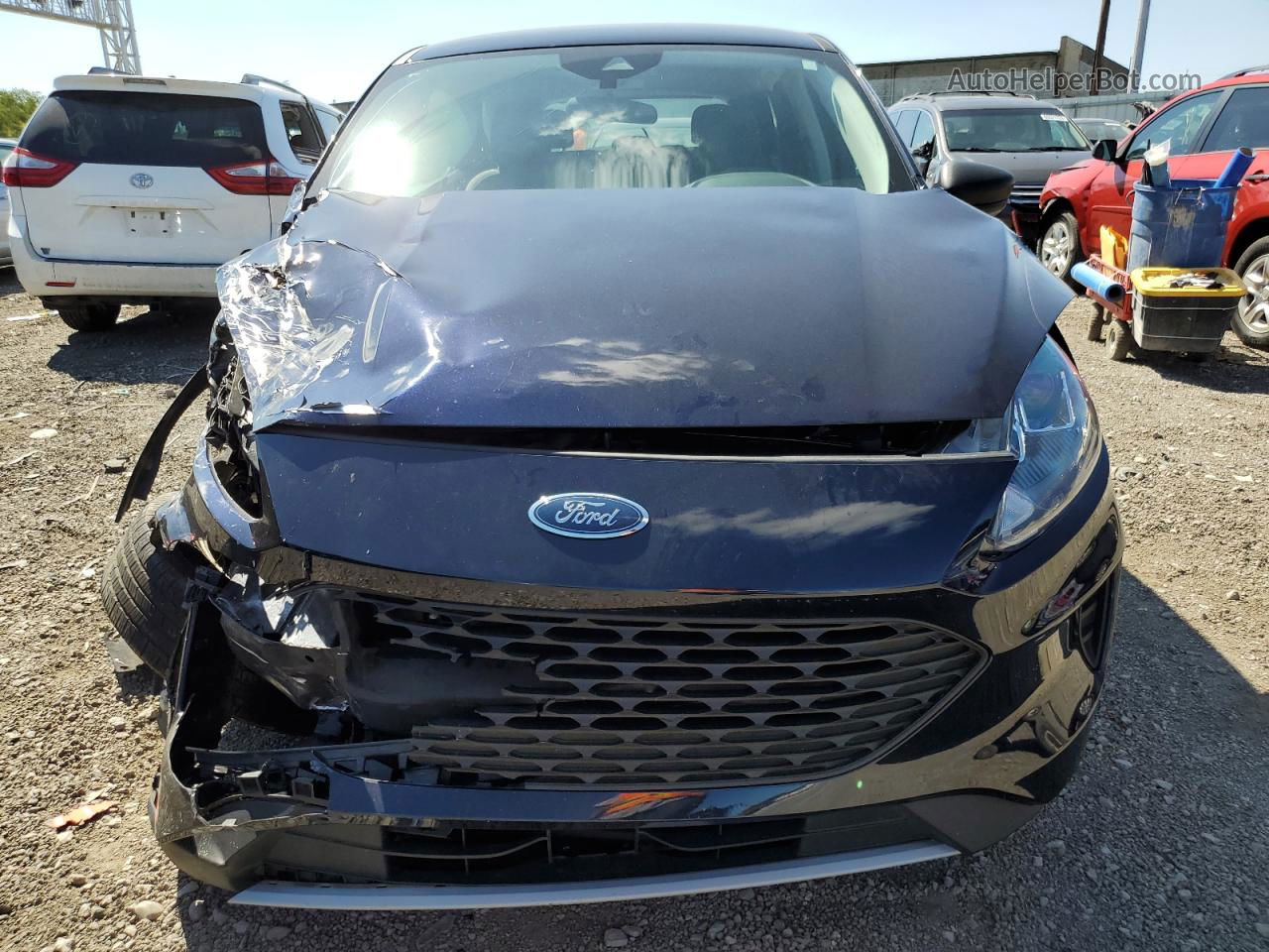 2021 Ford Escape S Blue vin: 1FMCU9F63MUA02949