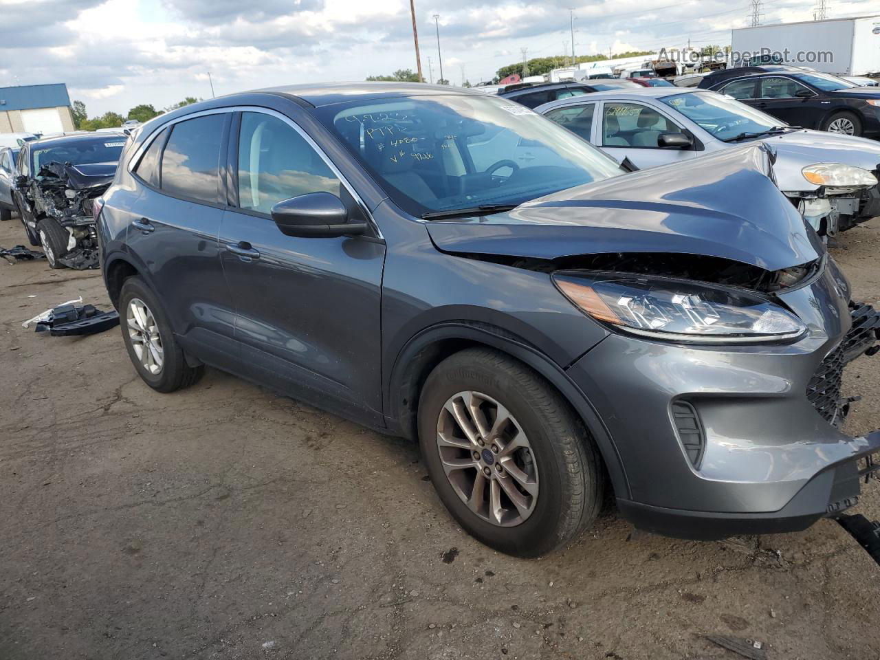 2021 Ford Escape Se Gray vin: 1FMCU9G60MUA99218